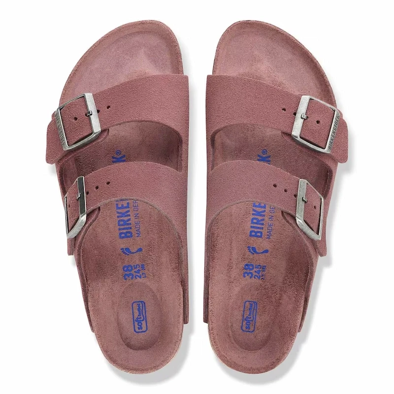 Birkenstock Arizona Soft Footbed Sandal – Pepper Suede Leather – Women's