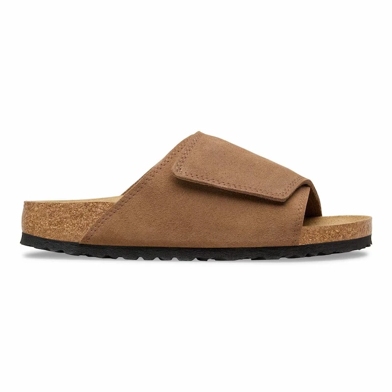 Birkenstock Solana Sandal – Dark Tea Suede Leather – Men's