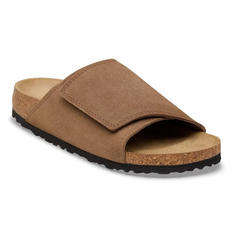 Birkenstock Solana Sandal – Dark Tea Suede Leather – Men's