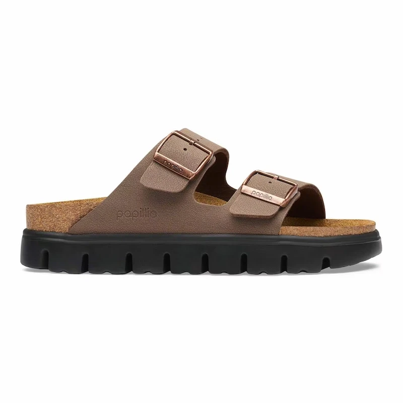 Birkenstock Arizona Chunky Sandal – Mocca Birko-Flor Nubuck Leather – Women's