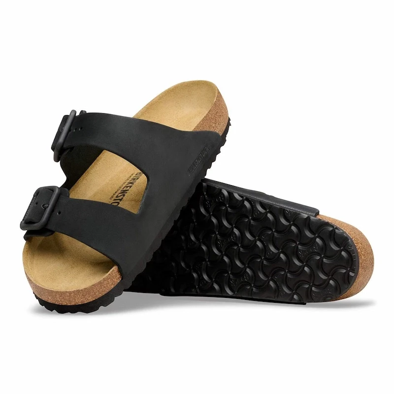 Birkenstock Arizona Wire Buckle Sandal – Black Nubuck Leather – Unisex