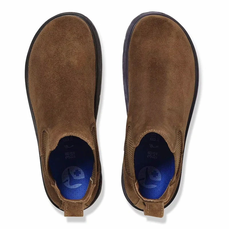 Birkenstock Highwood Slip-On Boot – Dark Tea Suede Leather – Men