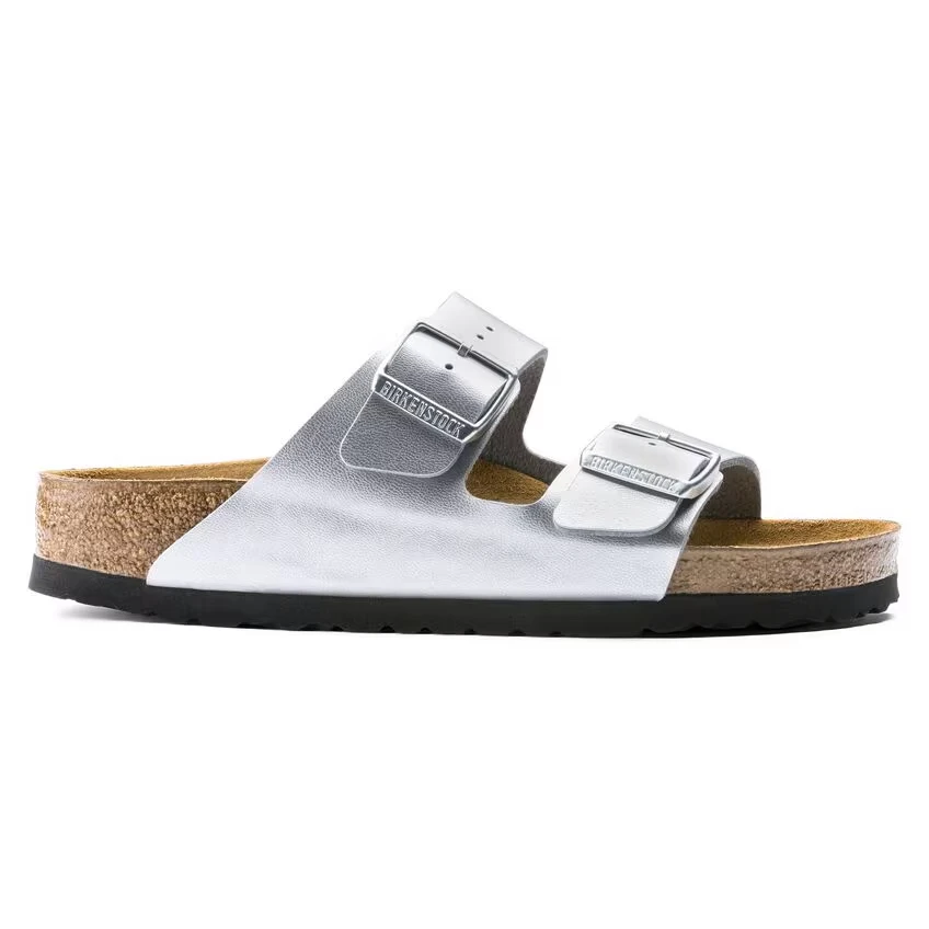 Birkenstock Arizona Sandal – Birko-Flor Silver – Women’s