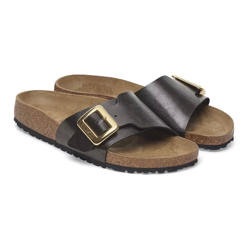 Birkenstock Catalina Luxe Buckle Sandal – Graceful Licorice – Women’s