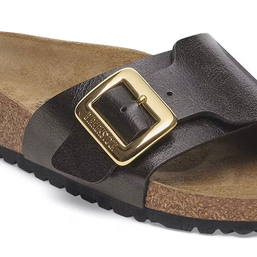 Birkenstock Catalina Luxe Buckle Sandal – Graceful Licorice – Women’s