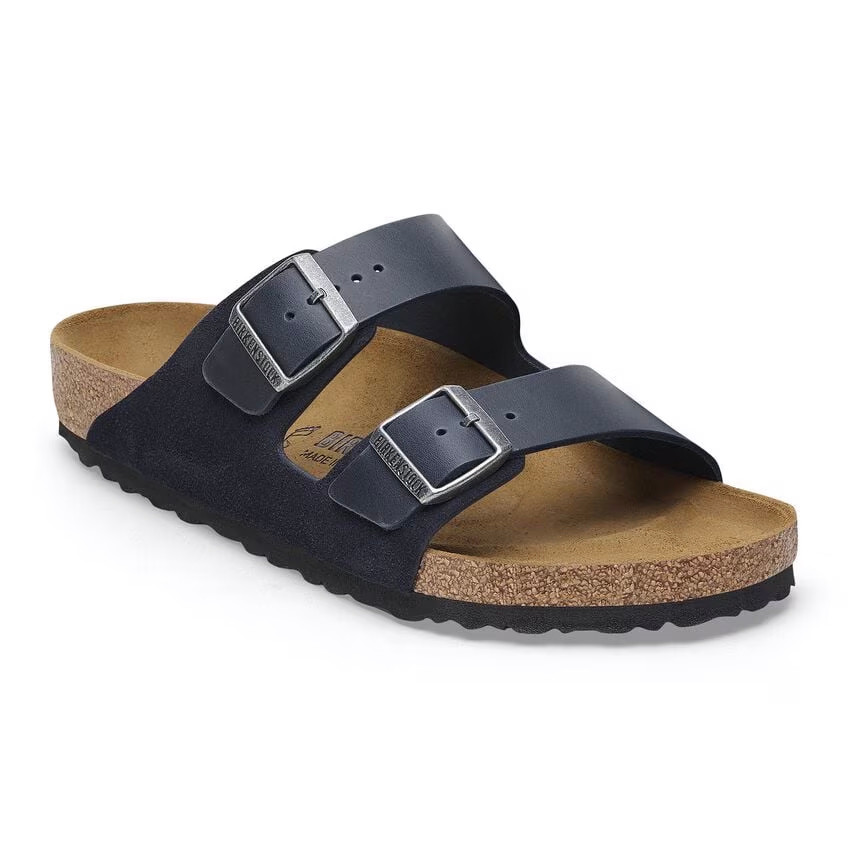Birkenstock Arizona Midnight Suede Oiled Leather Sandal | Men's
