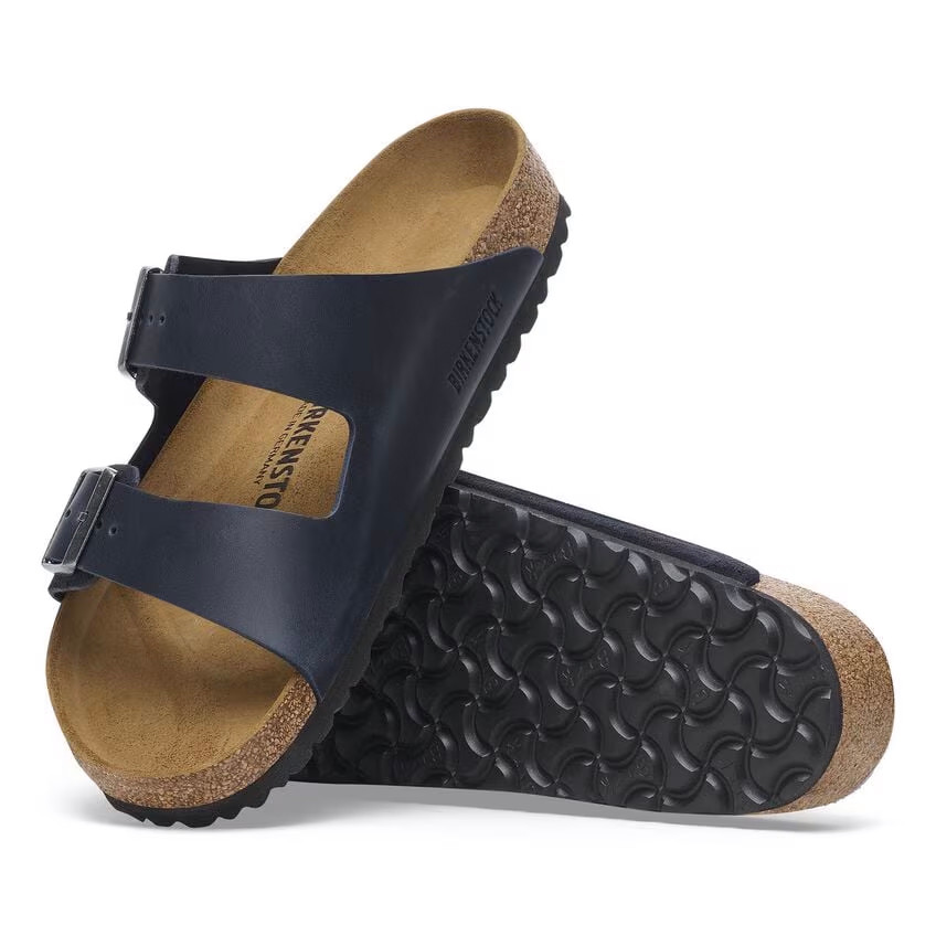 Birkenstock Arizona Midnight Suede Oiled Leather Sandal | Men's