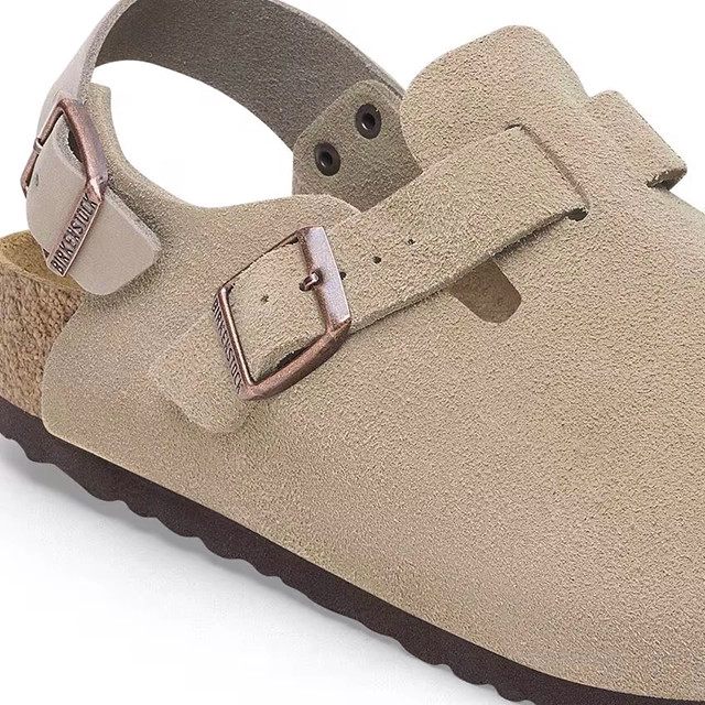 Birkenstock Tokio II Taupe Suede Clogs | Unisex - Simply Birkenstock