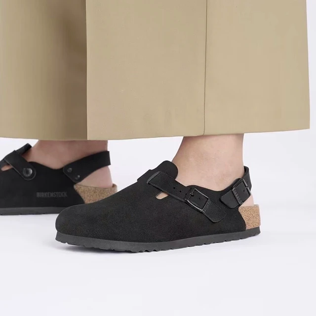Birkenstock Tokio II Black Suede Leather Clogs | Unisex - Simply