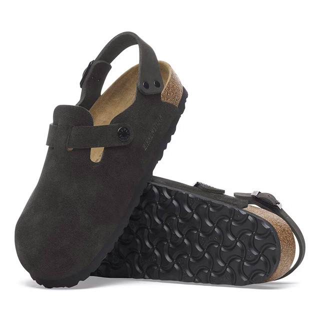 Birkenstock Tokio II Black Suede Leather Clogs | Unisex - Simply