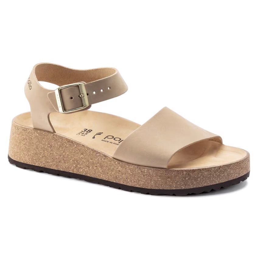Birkenstock Glenda Sandal – Sandcastle Nubuck Leather – Women’s