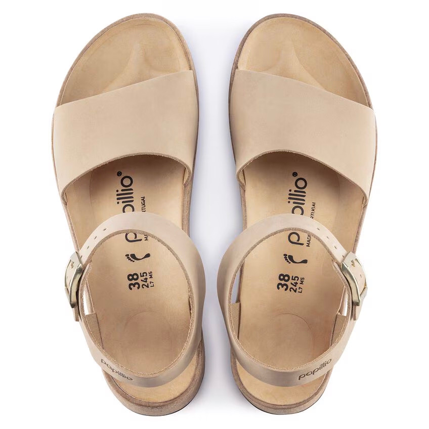 Birkenstock Glenda Sandal – Sandcastle Nubuck Leather – Women’s