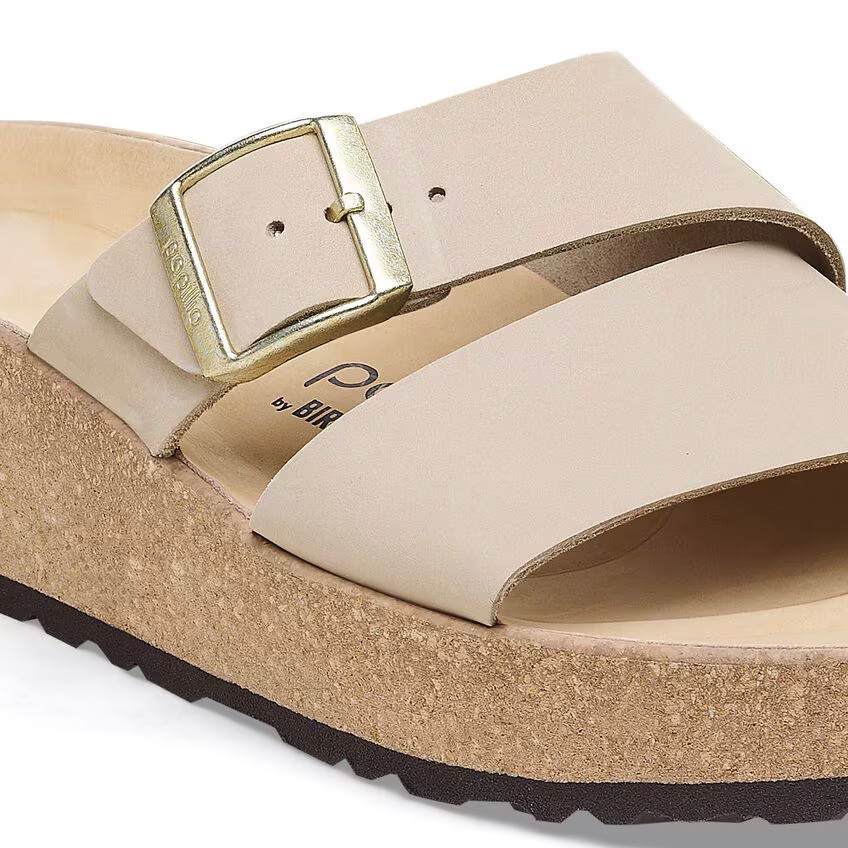 Birkenstock Almina Sandal – Sandcastle Nubuck Leather – Women’s