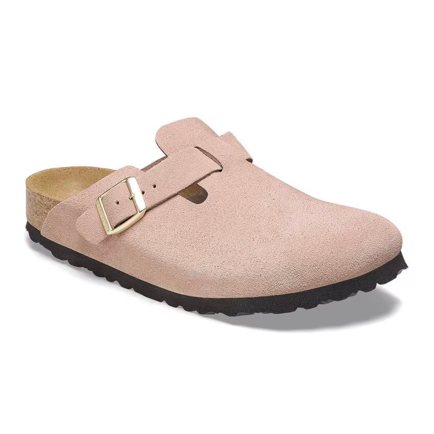 Birkenstock Boston Big Buckle Sandcastle Clogs | Women's - Simply