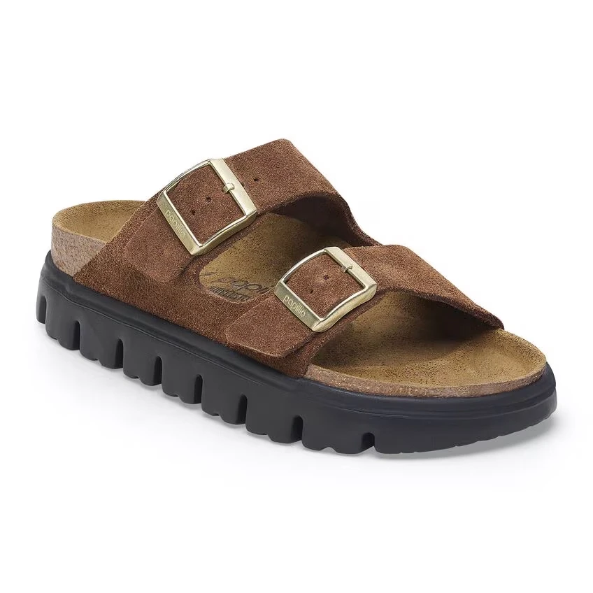 Birkenstock Arizona Sandal – Chunky Dark Tea Suede Leather – Women’s