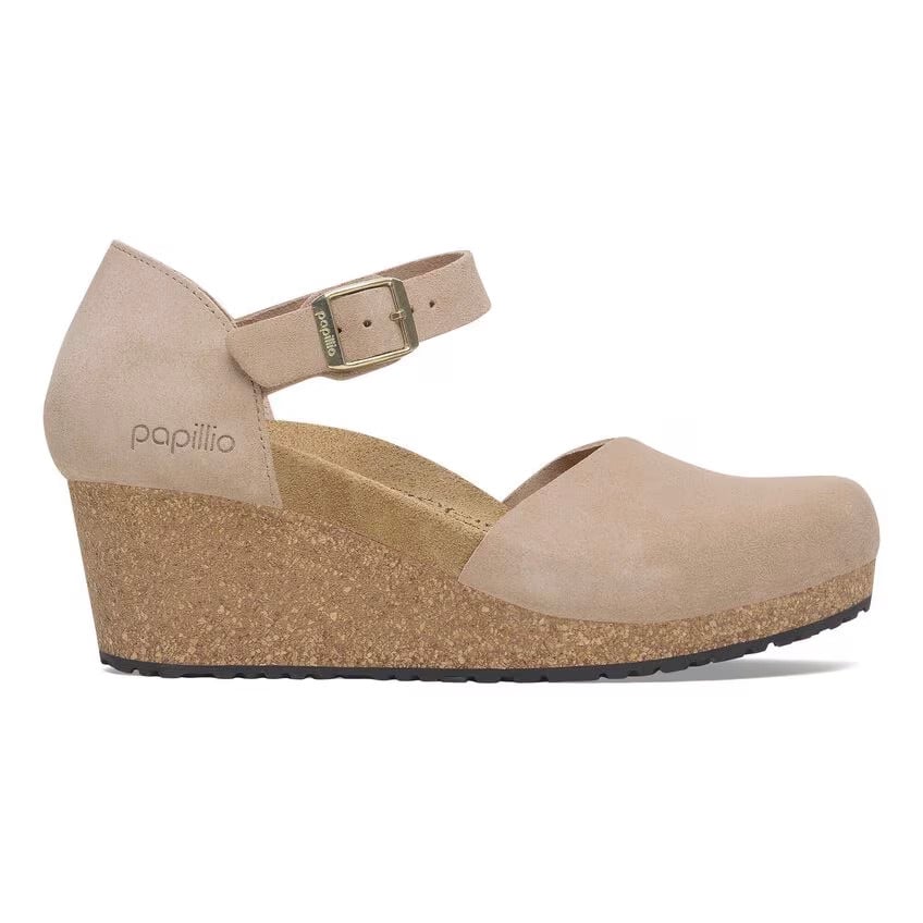 Birkenstock Mary Clog – Warm Sand Suede Leather – Women’s