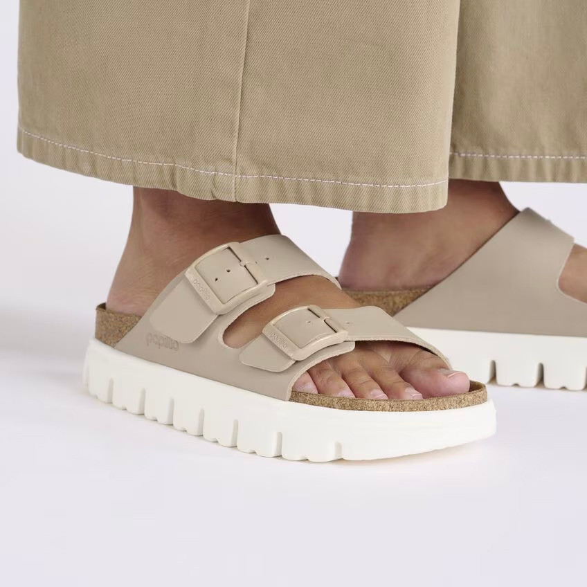 Birkenstock Women's Arizona Chunky Sandcastle Birko-Flor Sandal