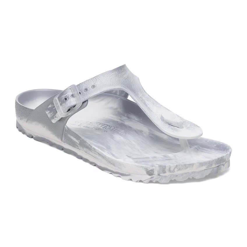 Birkenstock Gizeh Sandal – EVA Multi Metallic Silver White – Women’s