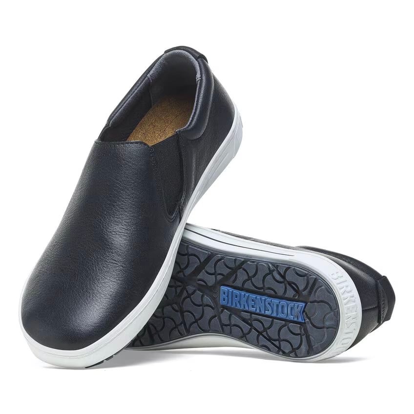 Birkenstock Unisex Q0 400 Slip-On Black Leather Sneaker