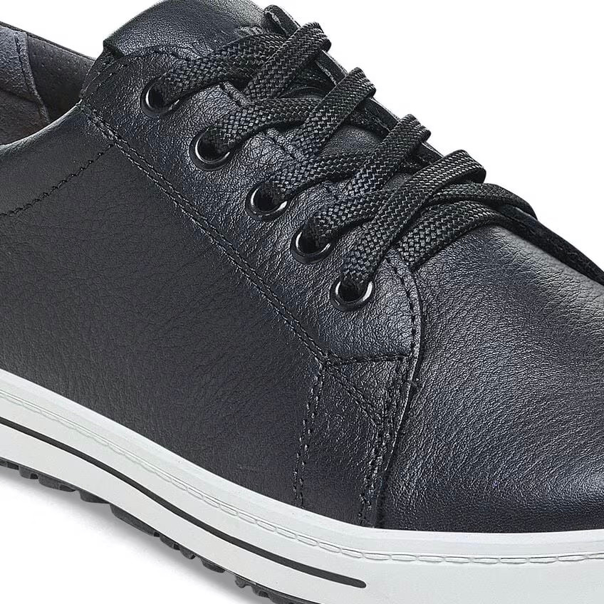 Birkenstock Unisex Q0 500 Black Leather Sneaker