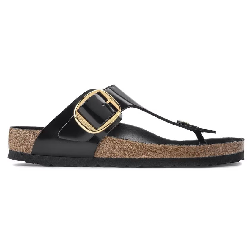 Birkenstock Gizeh Big Buckle Sandal – High Shine Black – Women’s