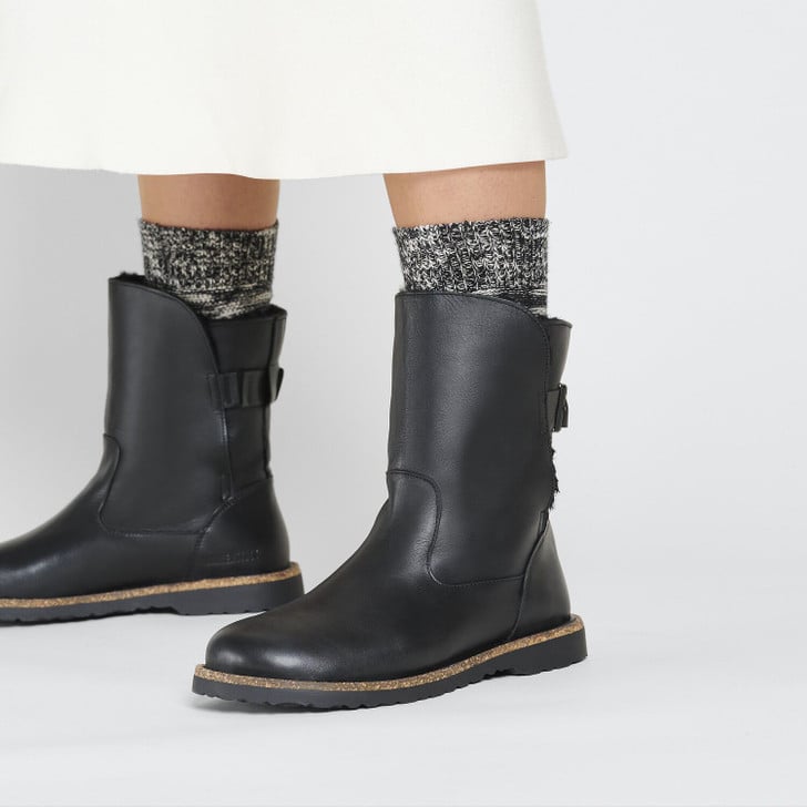 Birkenstock Uppsala Boot – Shearling Black Leather – Women’s
