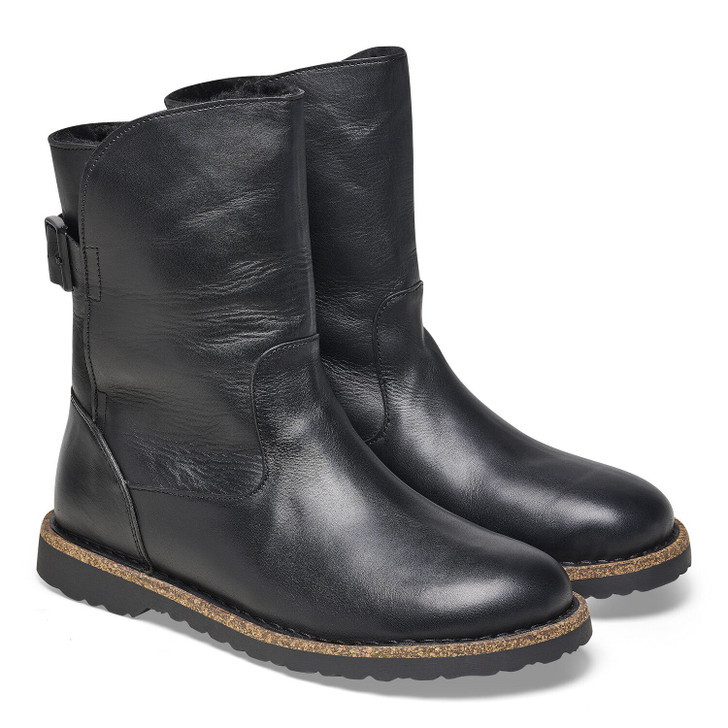 Birkenstock Uppsala Boot – Shearling Black Leather – Women’s