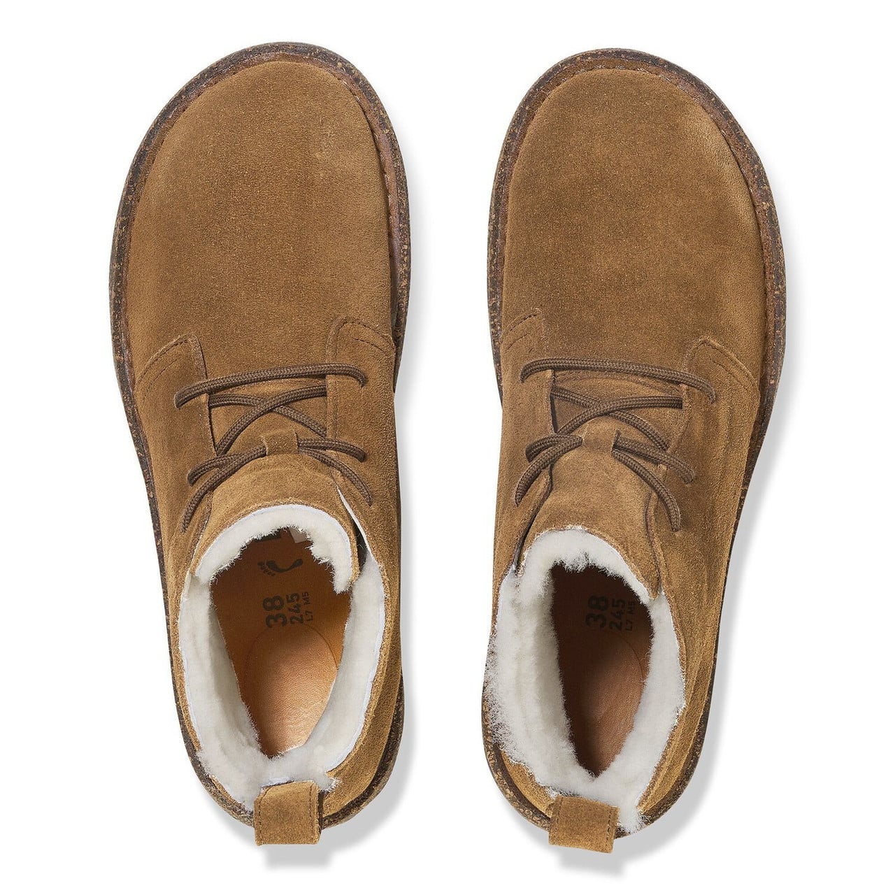 Birkenstock Uppsala Mid Boot – Shearling Dark Tea Suede Leather – Women’s