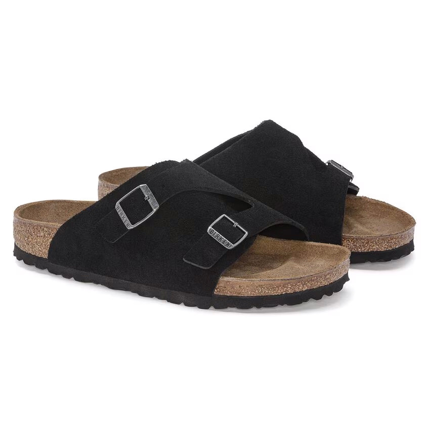 Birkenstock Zurich Black Suede Leather Sandal | Men's - Simply Birkenstock Zurich Black Suede Leather Sandal | Men's - Simply