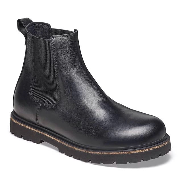 Birkenstock Highwood Slip-On Boot – Black Leather – Men’s