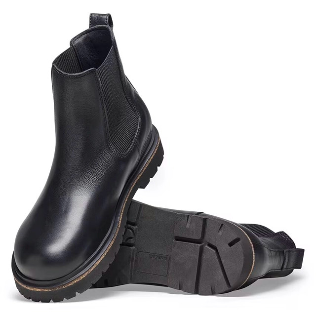Birkenstock Highwood Slip-On Boot – Black Leather – Men’s