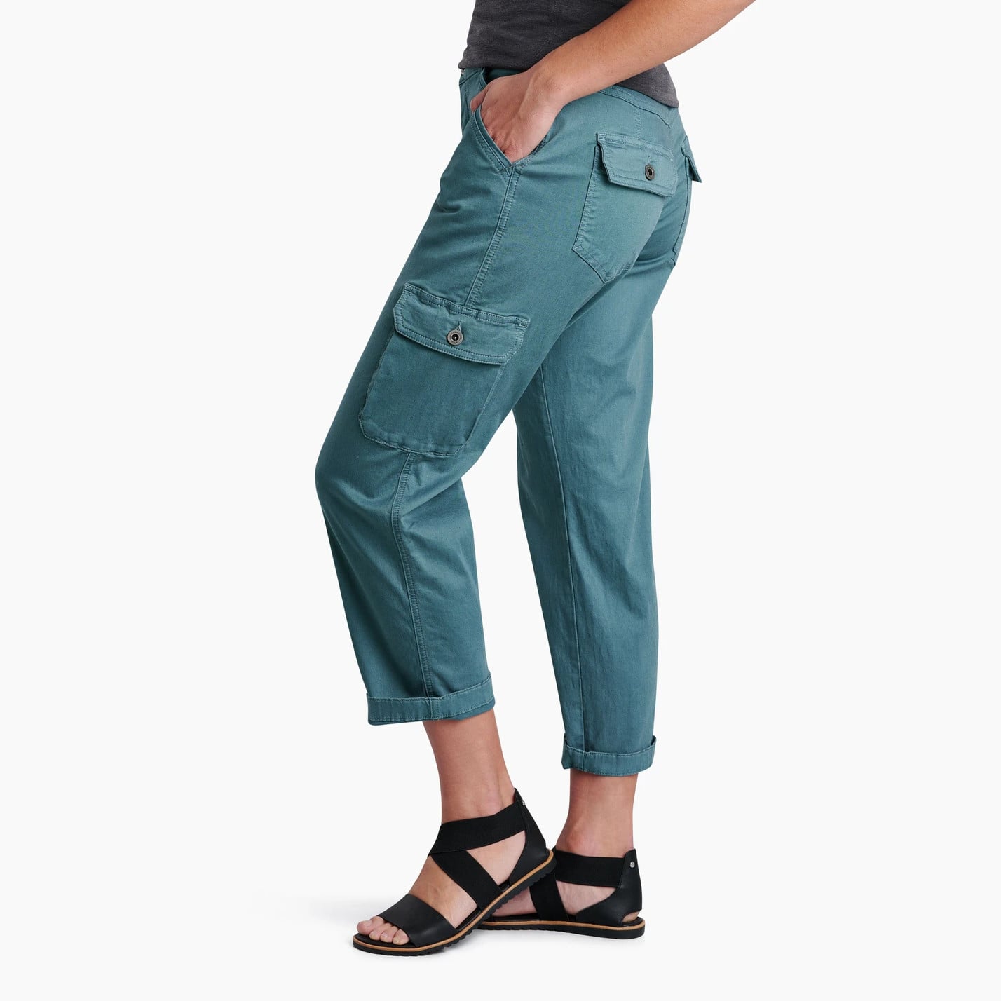 Kuhl Women's Kultivatr Kargo Crop - Eucalyptus