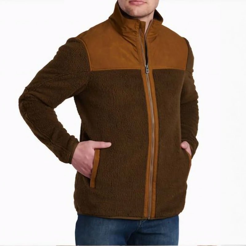 Kuhl Men's Konfluence Fleece Jacket - Dark Khaki/ Teak
