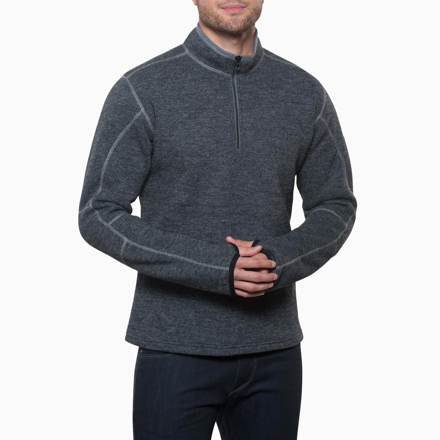 Kuhl Men's Thor 1/4 Zip Fleece - Graphite