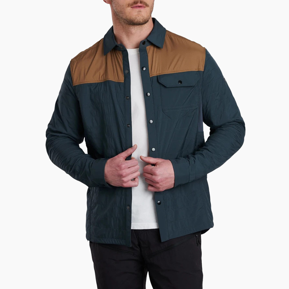 Kuhl Men's The One Shirt-Jac - Deep Pond / Dark Khaki