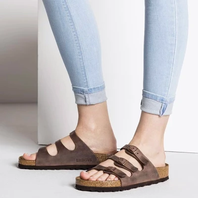 birkenstock florida tobacco brown Birkenstock Florida Soft Footbed Tobacco Oiled Leather – Women's Sandal