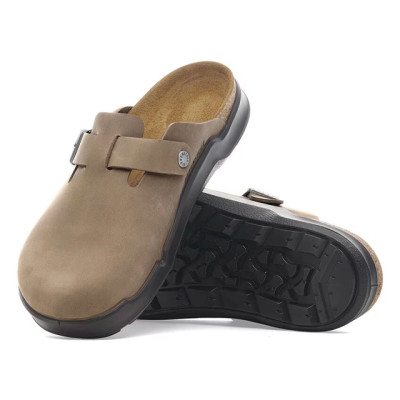birkenstock clogs men tobacco Birkenstock Boston Rugged Iron Oiled Leather Clogs