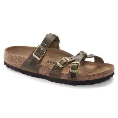 Birkenstock Franca Braided Festival Fuchsia Oiled Leather Sandal