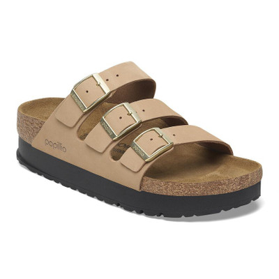 サンダル・ミュール Birkenstock Slipper Florida Colour Pure Sage Florida Nubuck Leather Pure Sage | BIRKENSTOCK