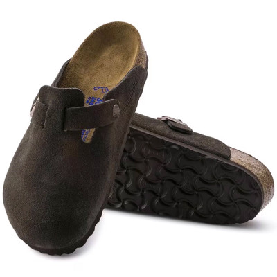 Birkenstock Boston Soft Footbed – Unisex Clog – Mocha Suede