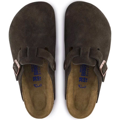 Birkenstock Boston Soft Footbed – Unisex Clog – Mocha Suede
