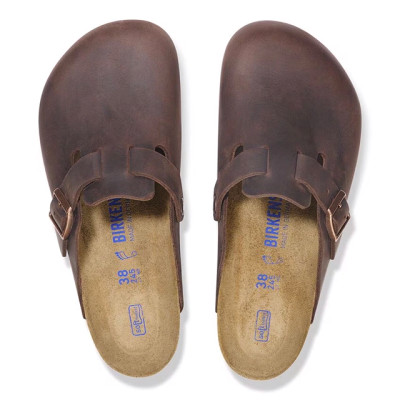 Birkenstock Boston Soft Footbed Clog – Habana Oiled Leather – Unisex