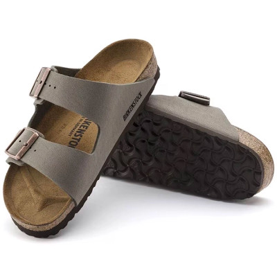 Birkenstock Arizona Birkibuc Stone – Unisex Sandal | Simply