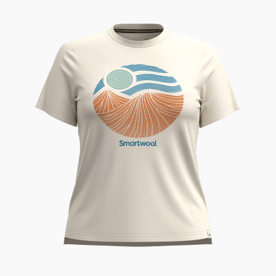 Smartwool Women's Horizon View Short Sleeve Graphic Tee - Almond Smartwool Women's Horizon View Short Sleeve Graphic Tee - Almond