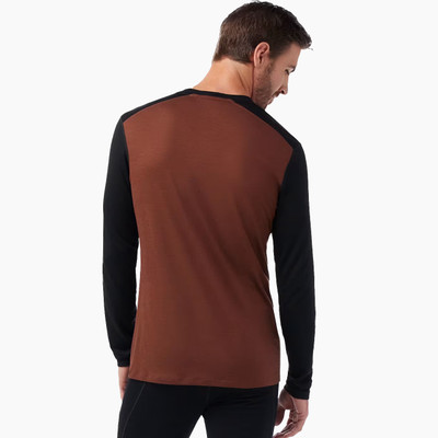 Smartwool Men's Merino Base Layer Long Sleeve - Sable Brown Black Smartwool Men's Merino Base Layer Long Sleeve - Sable Brown Black