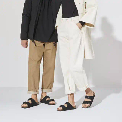 Birkenstock Arizona Soft Footbed – Unisex Sandal – Black Suede Leather