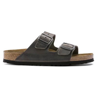 Birkenstock Arizona Soft Footbed – Unisex Sandal – Iron Oiled Leather