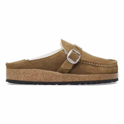 Birkenstock Buckley Clog – Shearling Tea Suede – Women’s