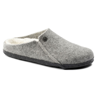 Birkenstock Zermatt Clog – Shearling Wool-Felt Light Gray – Unisex