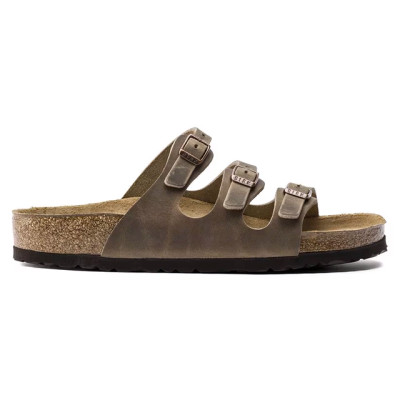 Birkenstock Women's Florida Soft Footbed Tobacco Oiled Leather Sandal
